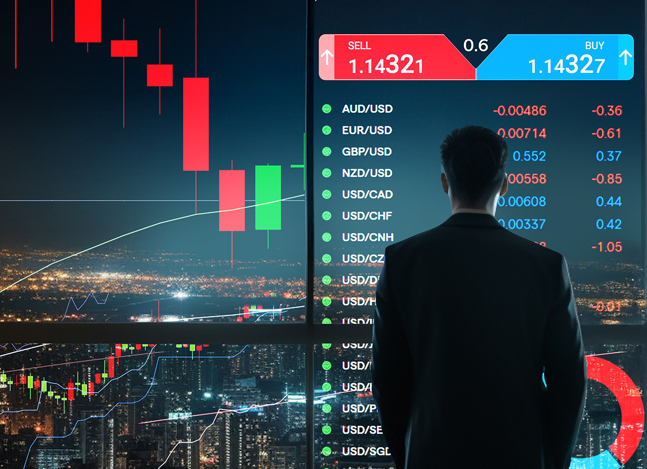 man holding ipad with a news article