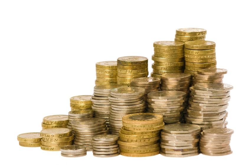 coins stacked