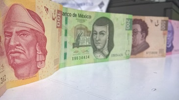 Mexican peso bills