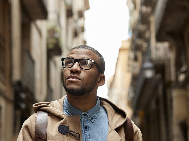 Man after asking for directions for his destination with his Berlitz level 2 language knowledge