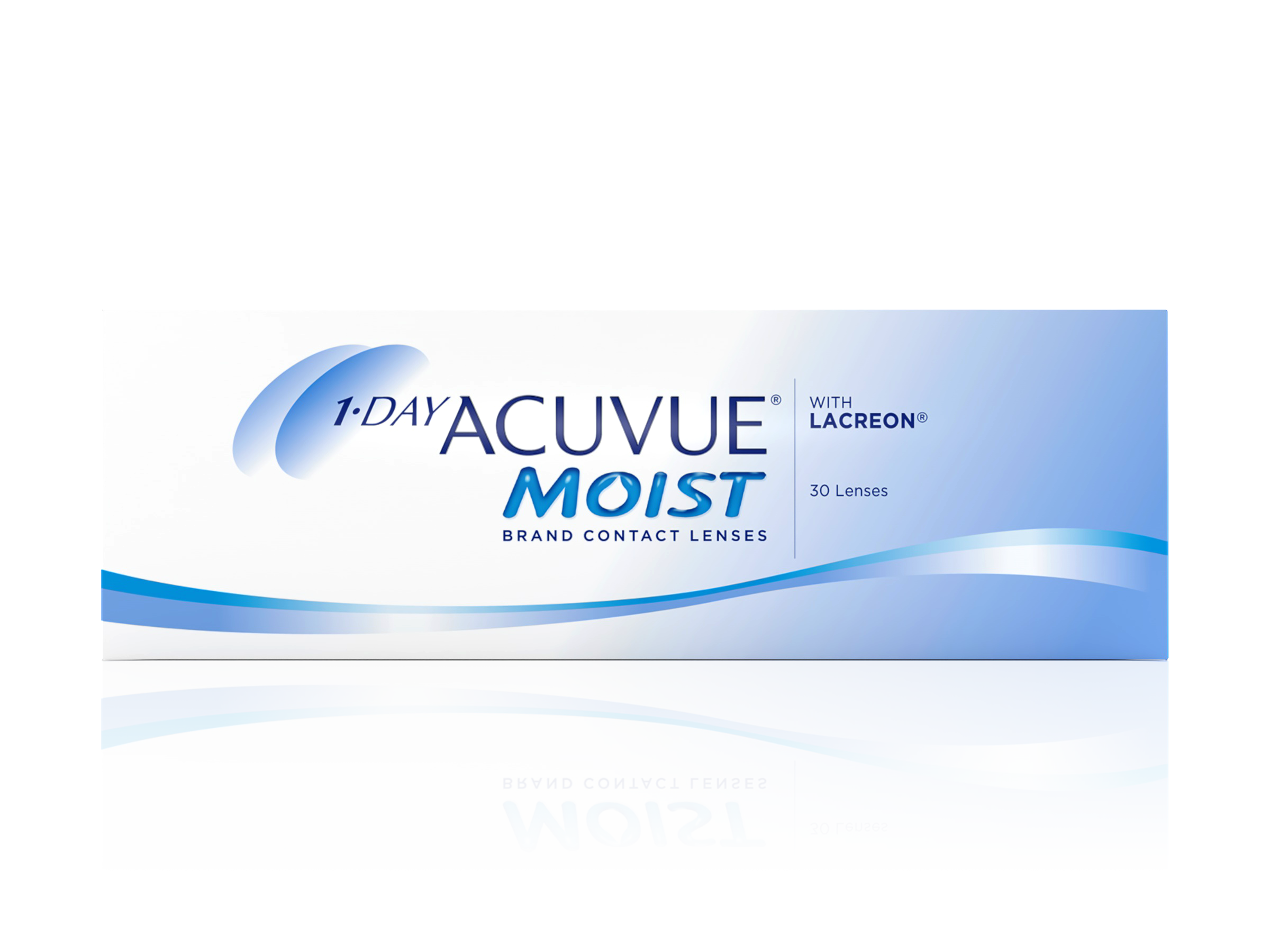 Opakowanie soczewek kontaktowych 1-DAY ACUVUE® MOIST Opakowanie soczewek kontaktowych 1-DAY ACUVUE® MOIST