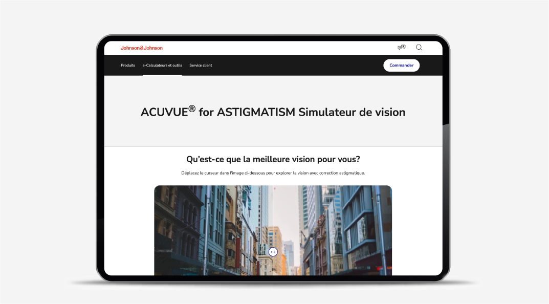 L'illustration du simulateur Oasys MAX sur un iPad