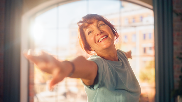 Kvinne gjør yoga Kvinne gjør yoga