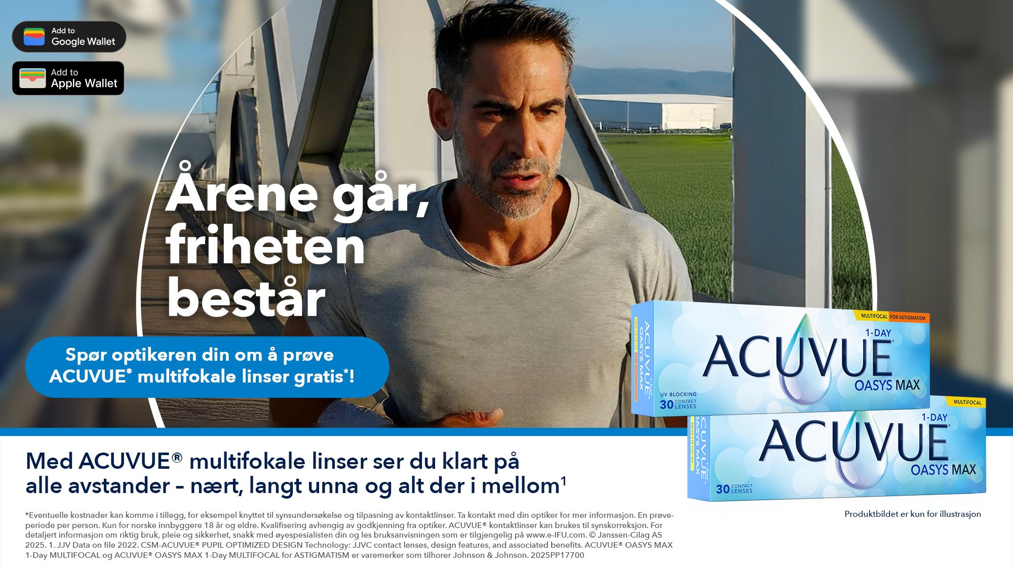 Voucher for gratis ACUVUE MUTIFOCAL prøvelinser
