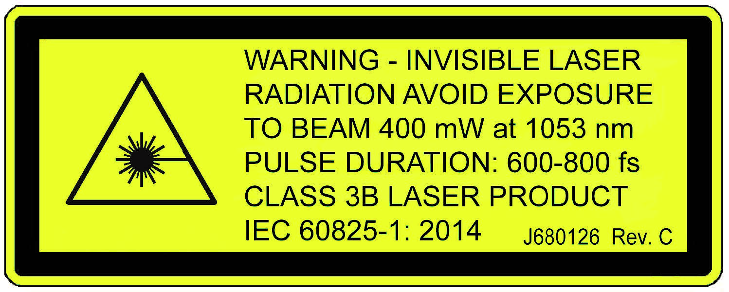 WARNING - INVISIBLE LASER
