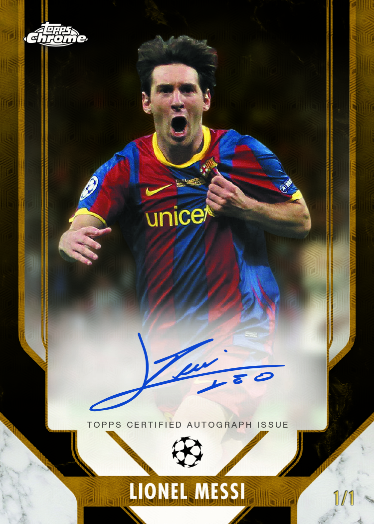 割安】topps Chrome メッシ 直筆サイン オンカードオート 2024 Topps