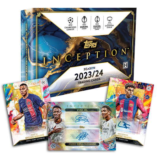 Get ready for the release of the brand-new Topps Inception UEFA Club  Competitions 2023/24 collection.