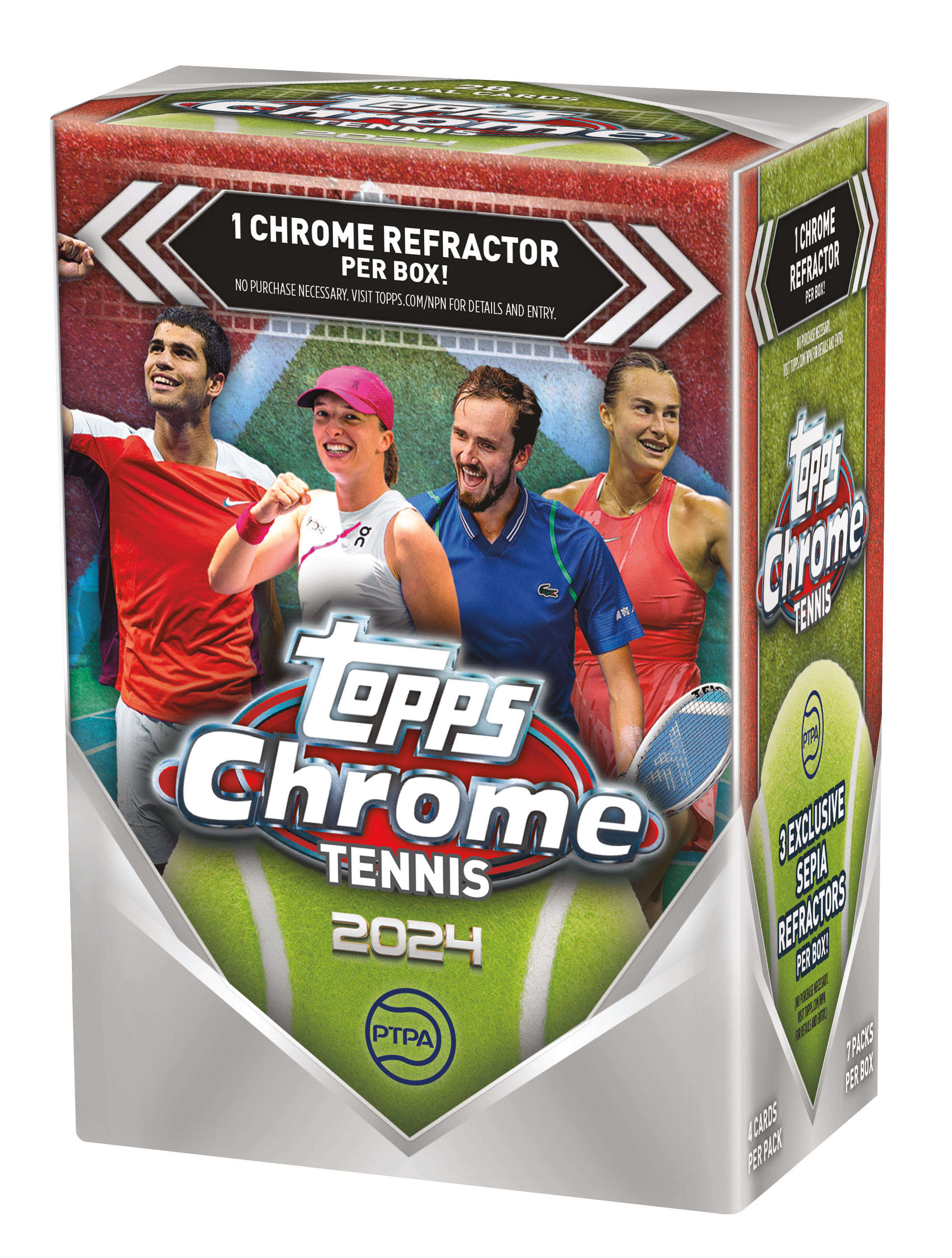 2024 Topps ty Tennis 未開封ボックス auto Topps Chrome Tennis 2024
