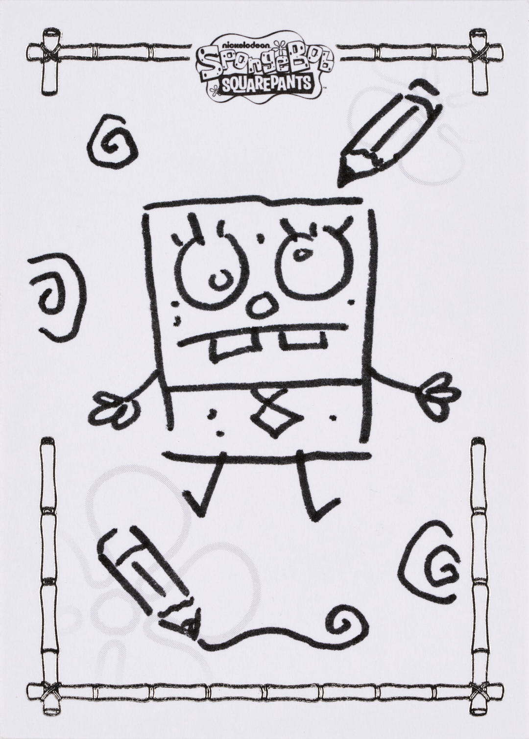 2025 2025 Topps Chrome スポンジボブ イカルド アートカード Topps