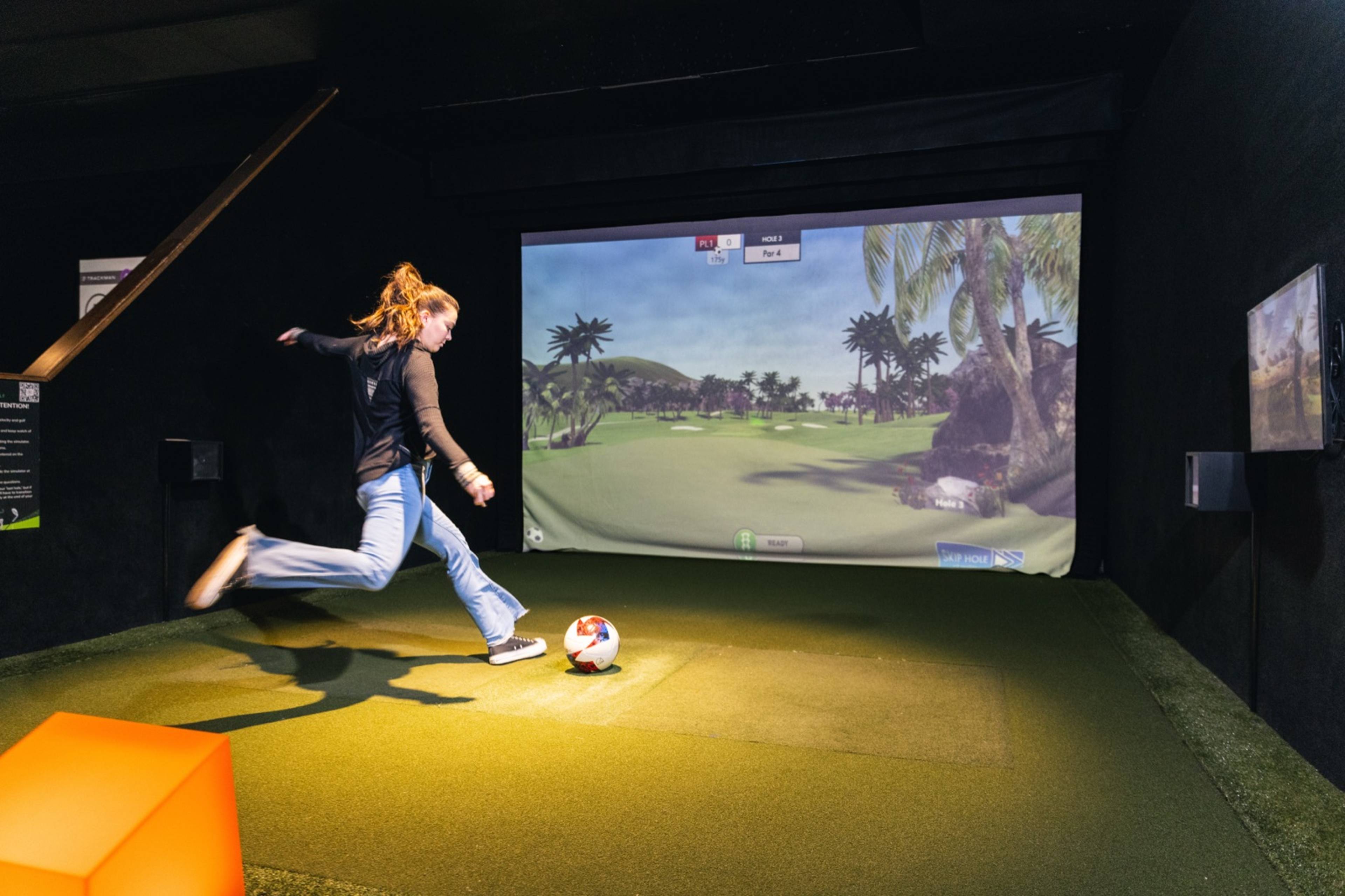 Playing multisport soccer on the simulator