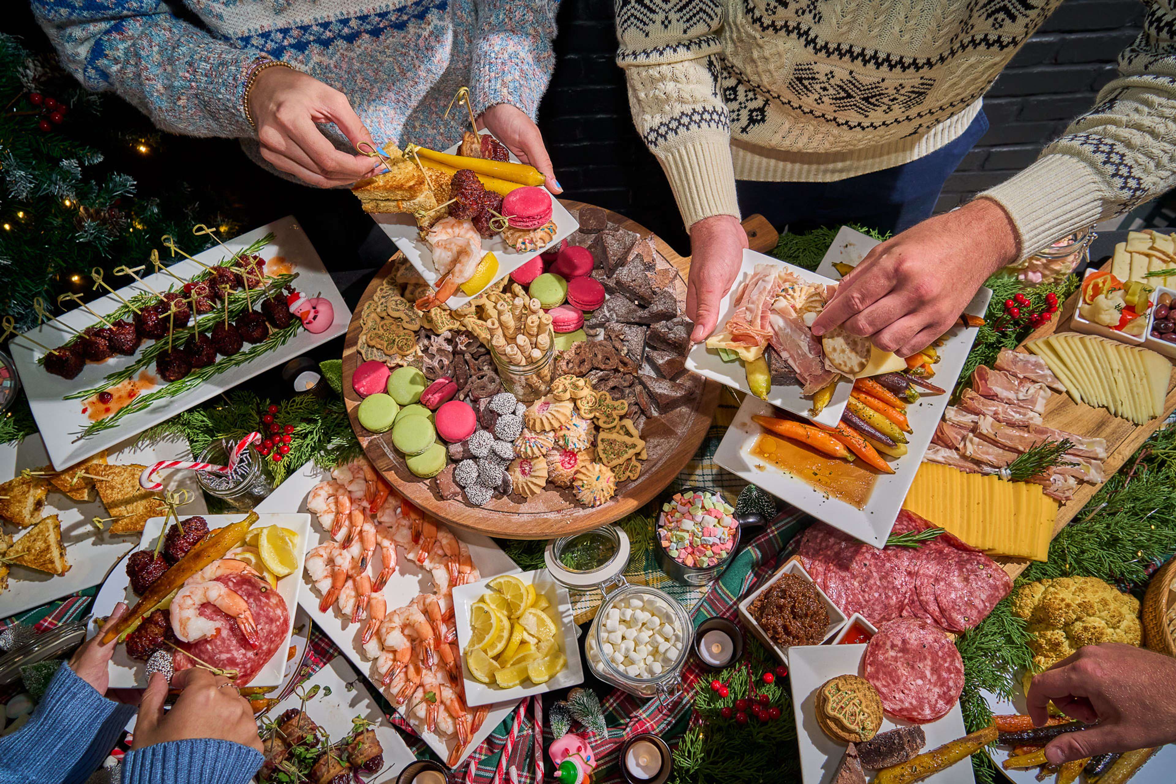 Holiday charcuterie spread
