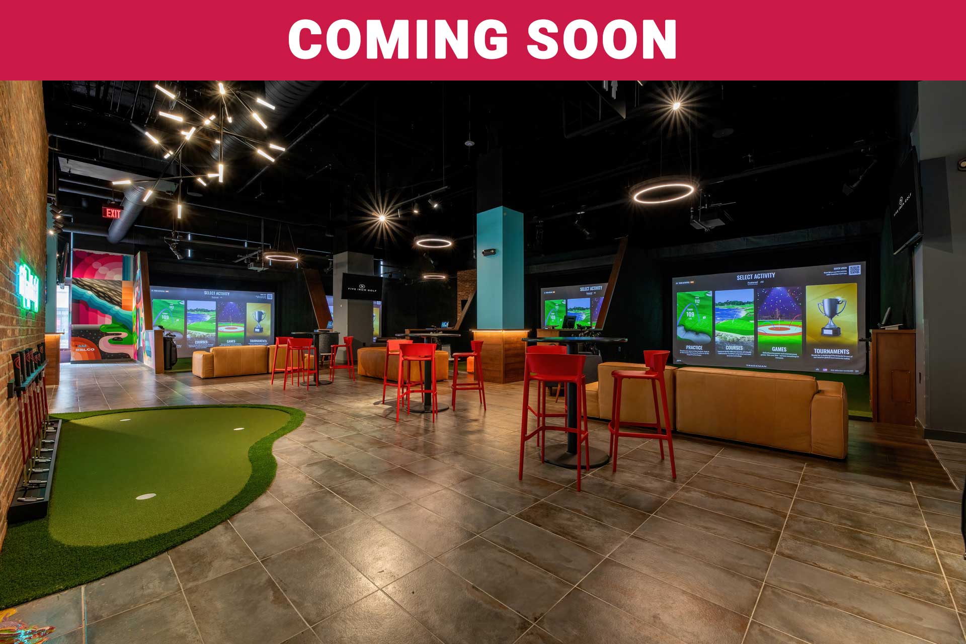 Indoor Driving Range Simulator Bar in Cleveland, Beginner & Adult