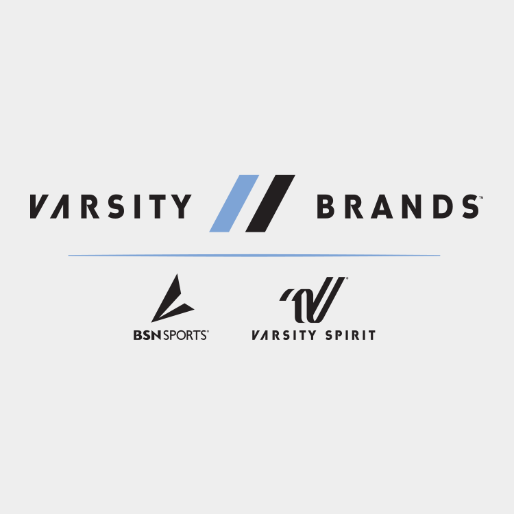 Varsity Brands logo including BSN SPORTS and Varsity Spirit