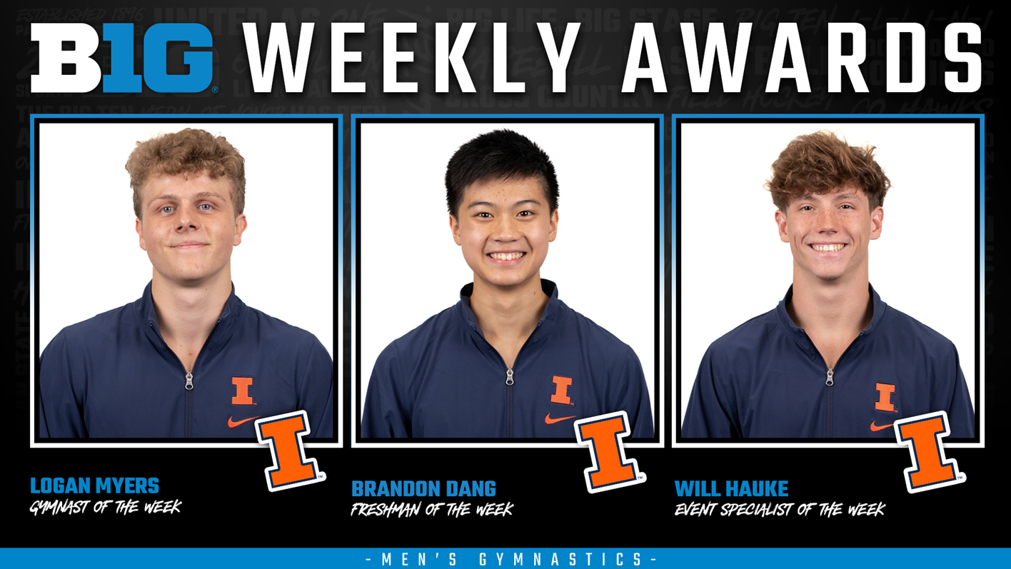 Illinois Sweeps Men’s Gymnastics Weekly Honors