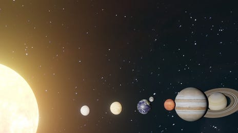 los planetas y el sol