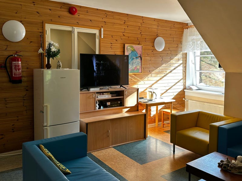 Conjunto de electrodomésticos en inglés.