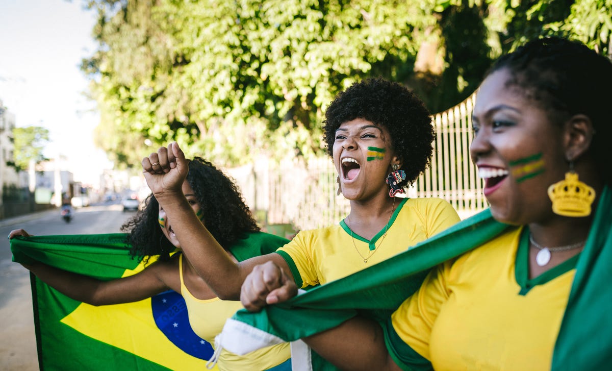 Mujeres en clases de portugués online
