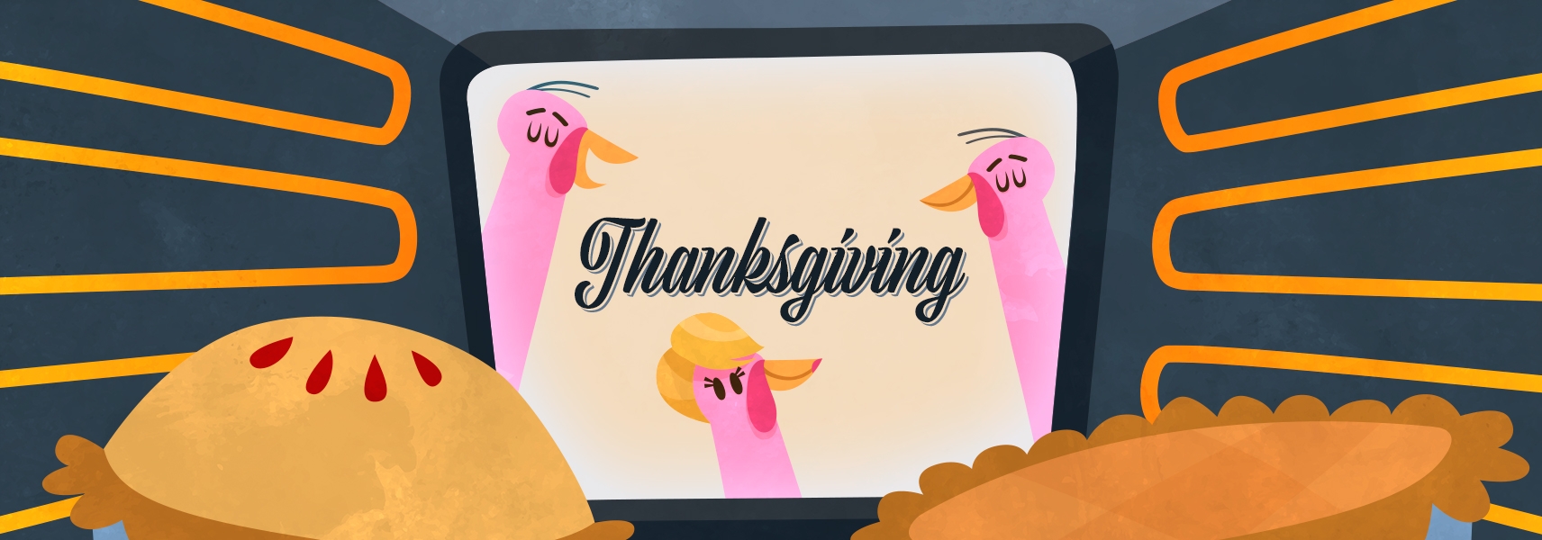 A couple of turkeys on Thanksgiving.