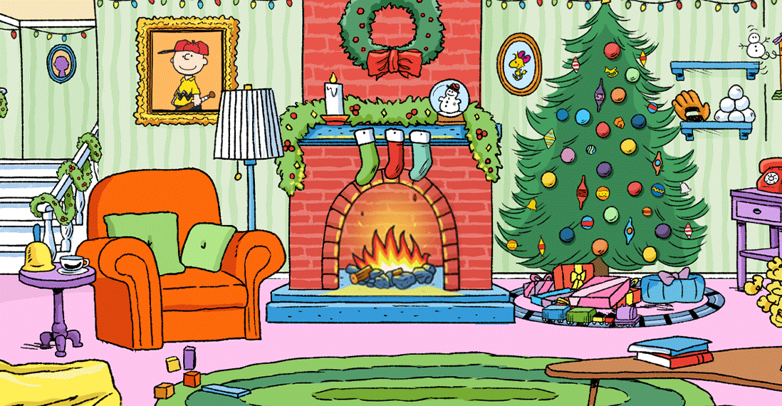 Peanuts Digital Advent Calendar House Interior
