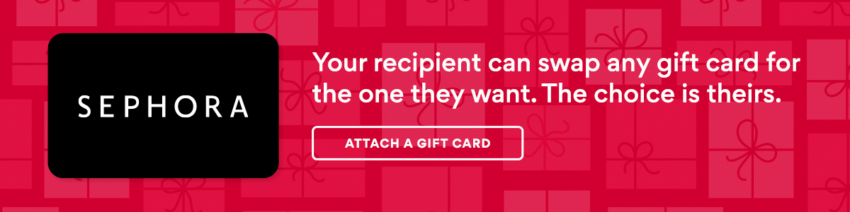Two swapping digital gift cards showing the recipient can swap for their choice.