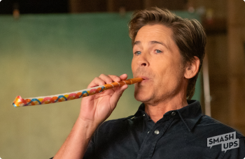 Rob Lowe celebrating a birthday