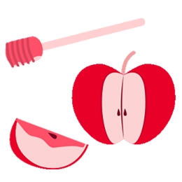 Rosh Hashanah Apple Holiday Icon