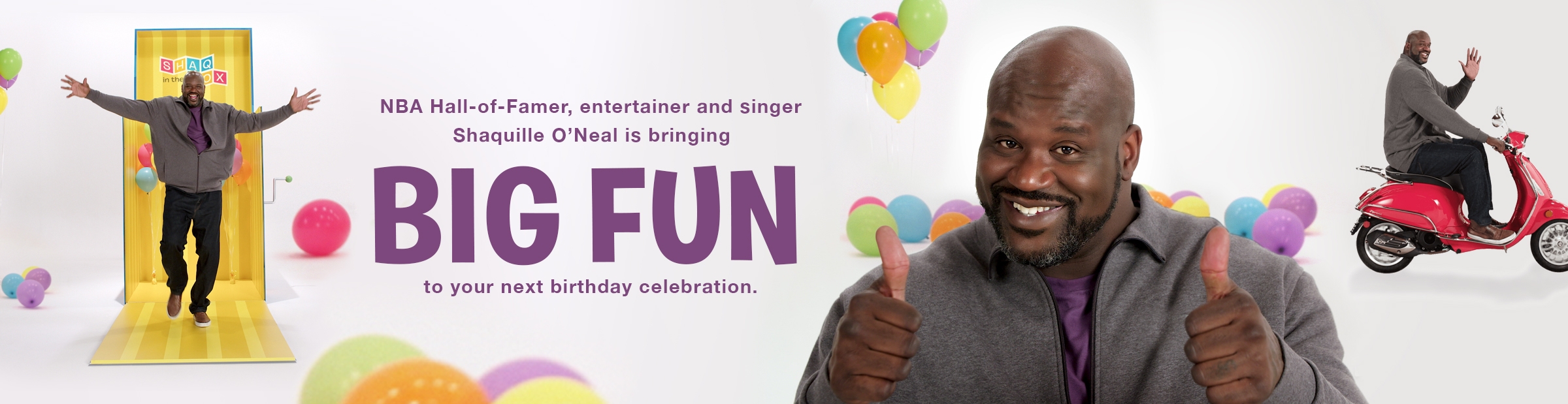 Shaq Birthday Song and Balloons