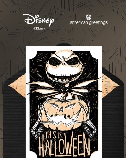 Jack Skellington Halloween card