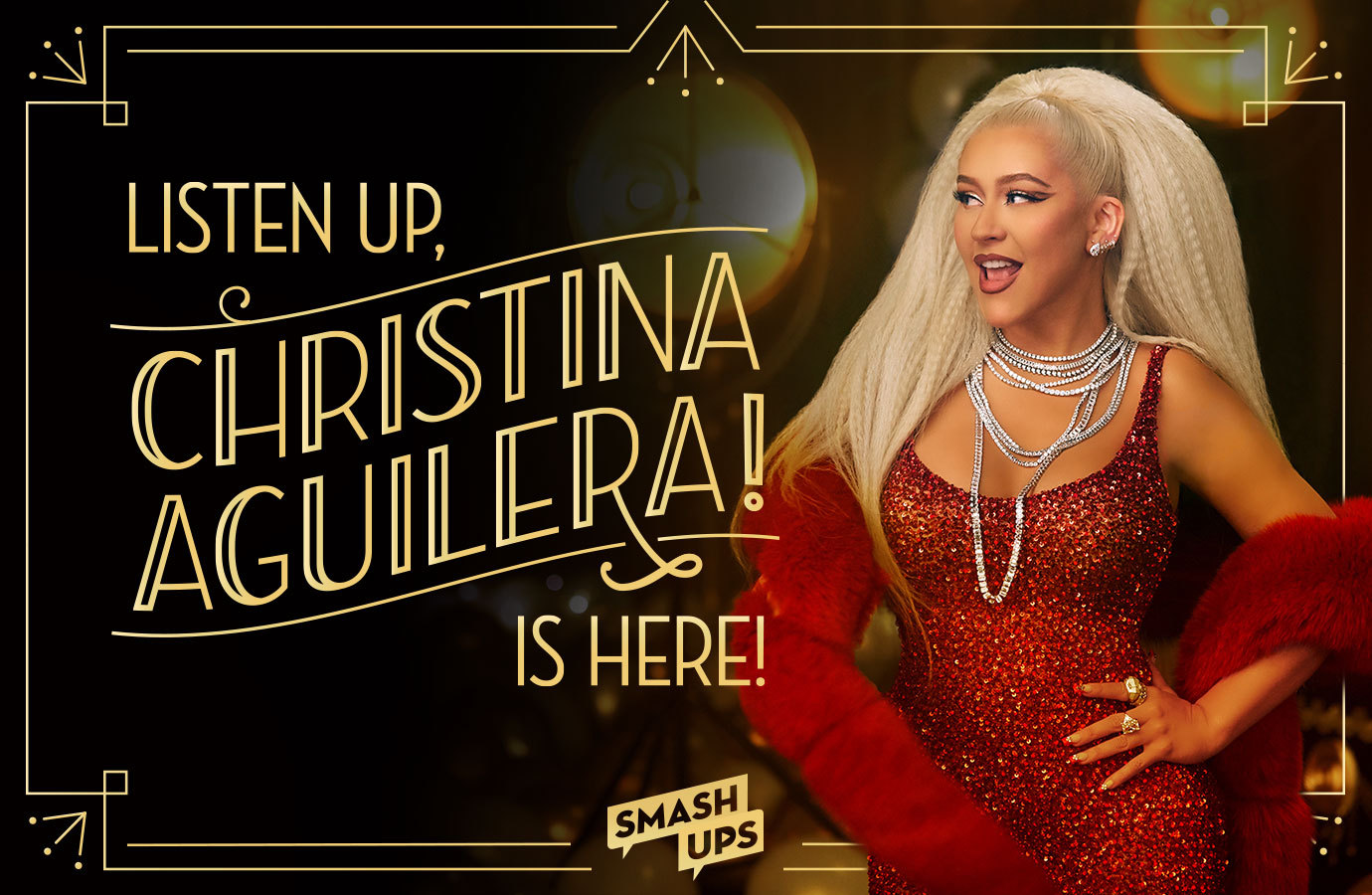 Christina Aguilera singing Happy Birthday