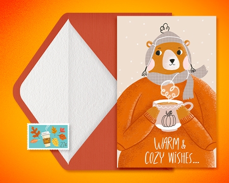 Autumn is in the air! Send a thinking of you ecard + gift card. image