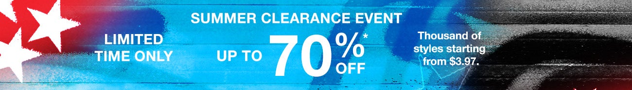 Limited Time Only - Summer Clearance Event Up To 70% Off - Thousands of styles starting from $3.97