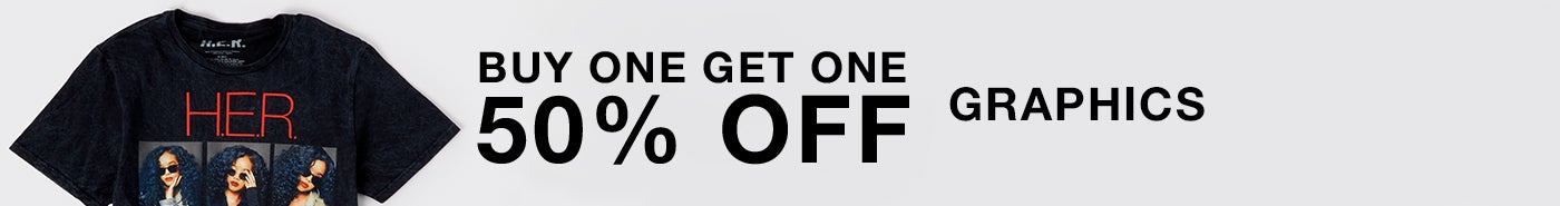 Buy One Get One 50% Off Graphics