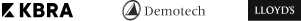 KBRA, Denotech, Lloyds