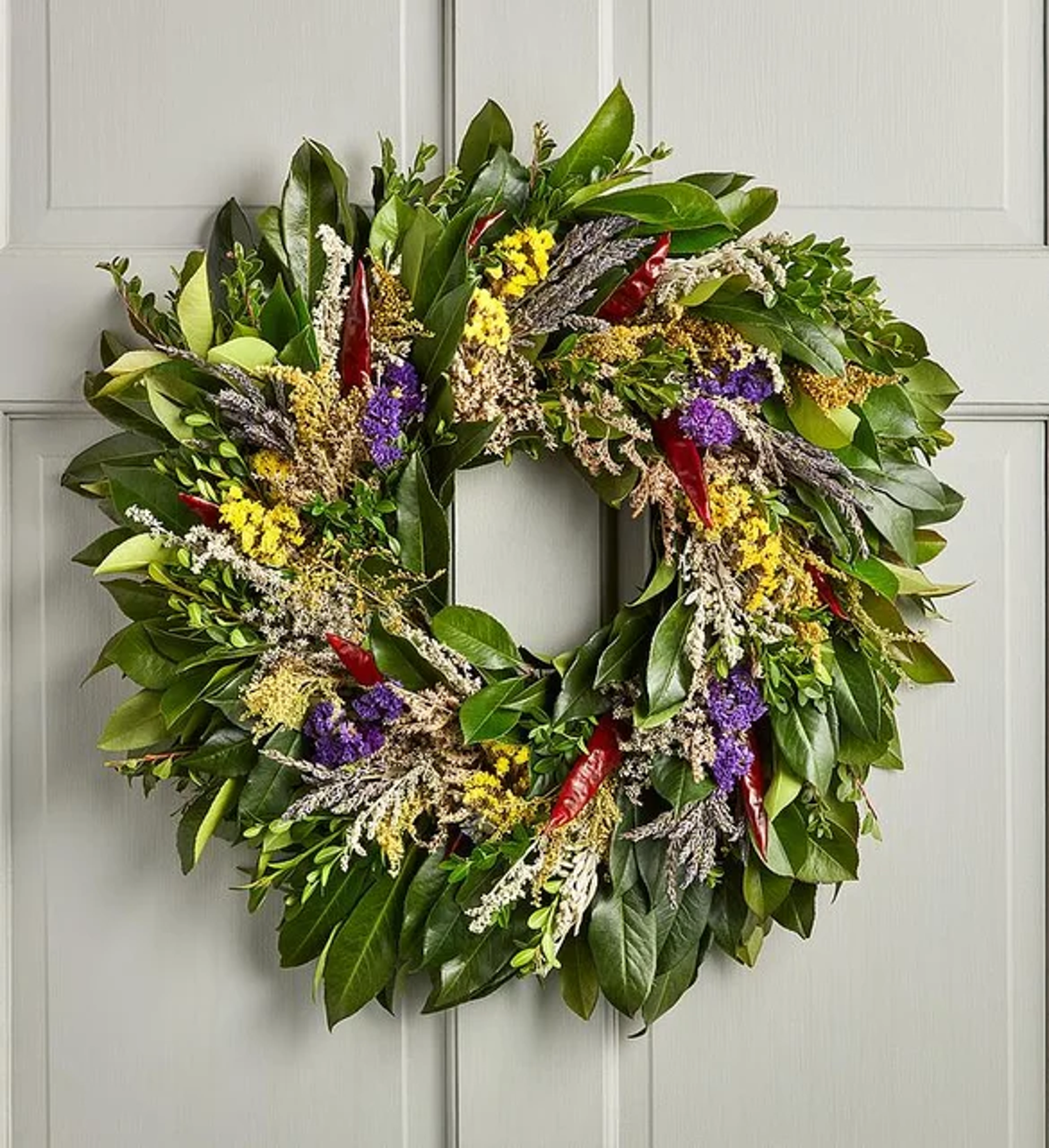 holiday gift guide Chili Laurel Herb Wreath