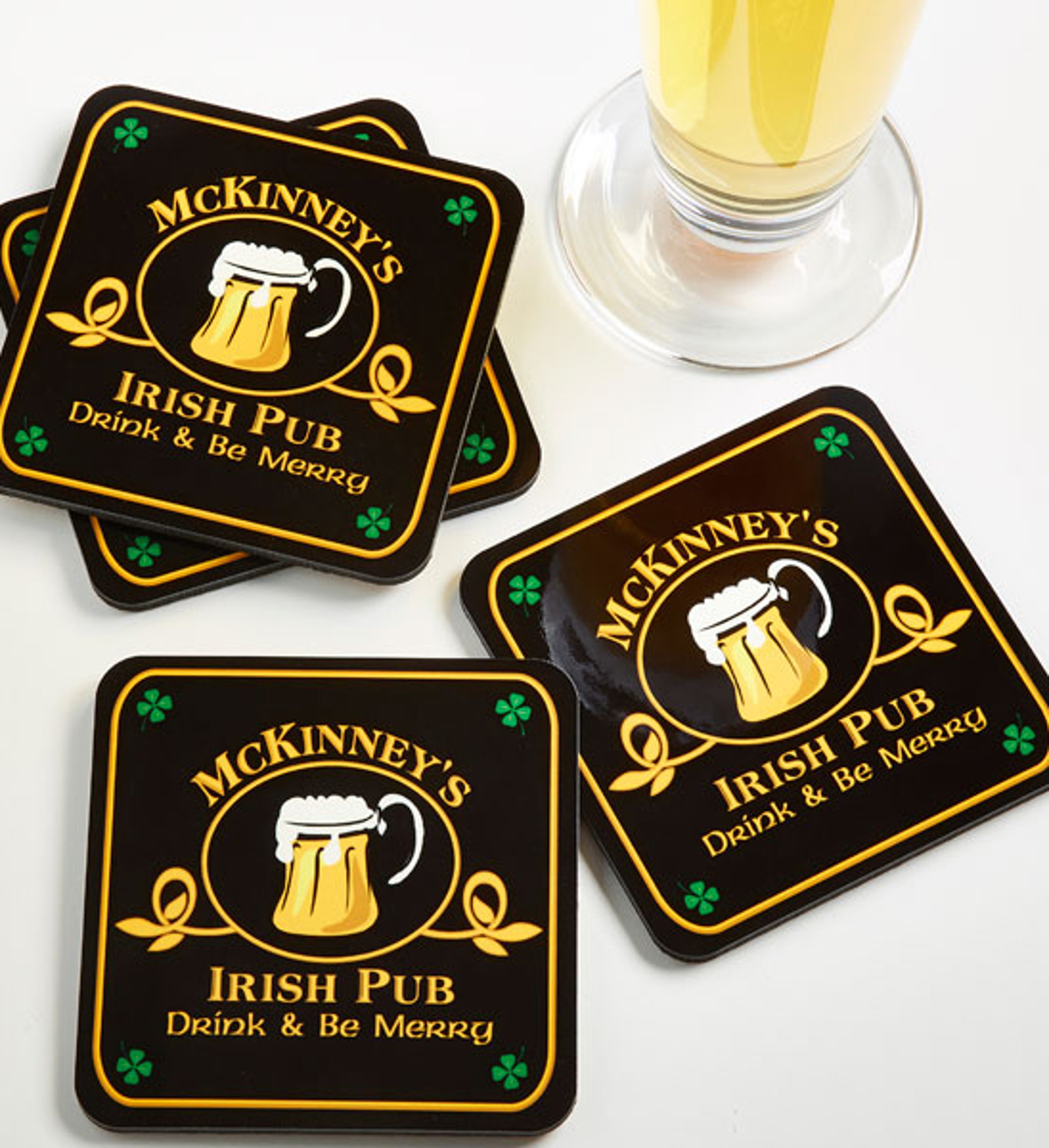 St. Patrick's Day themed coasters