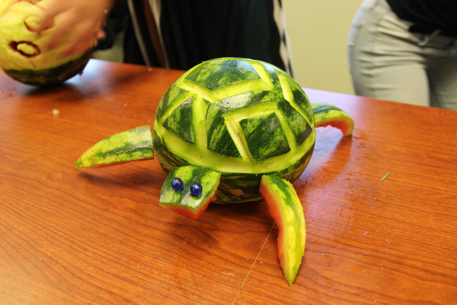 turtle watermelon carving