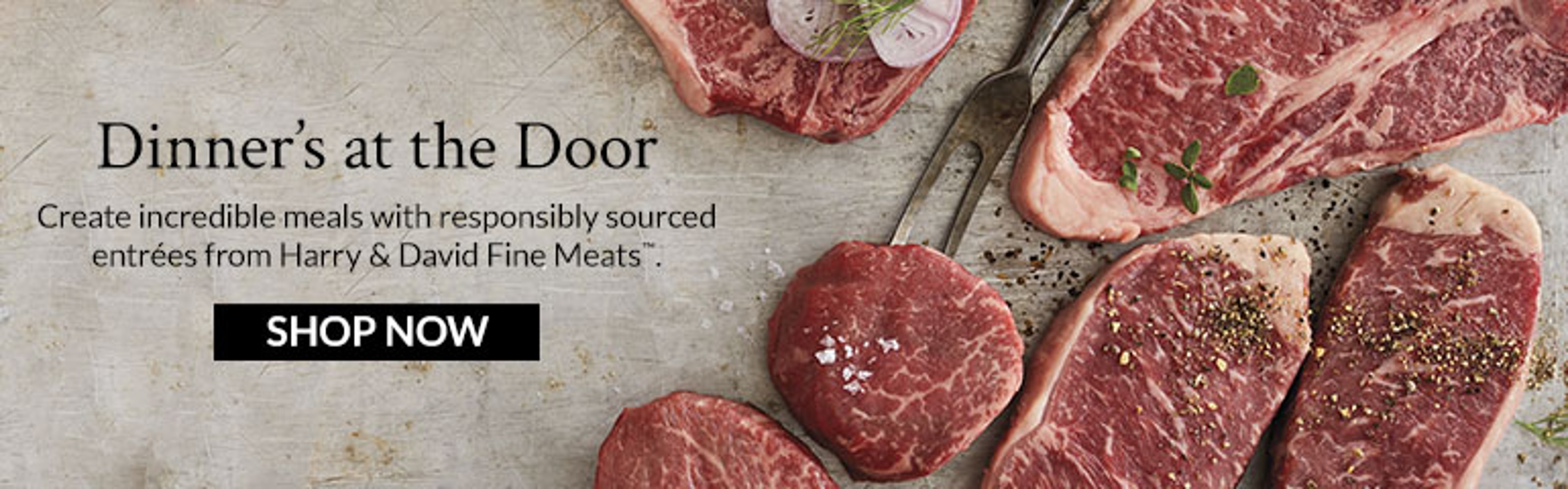 Fine Meats Shop Button banner ad