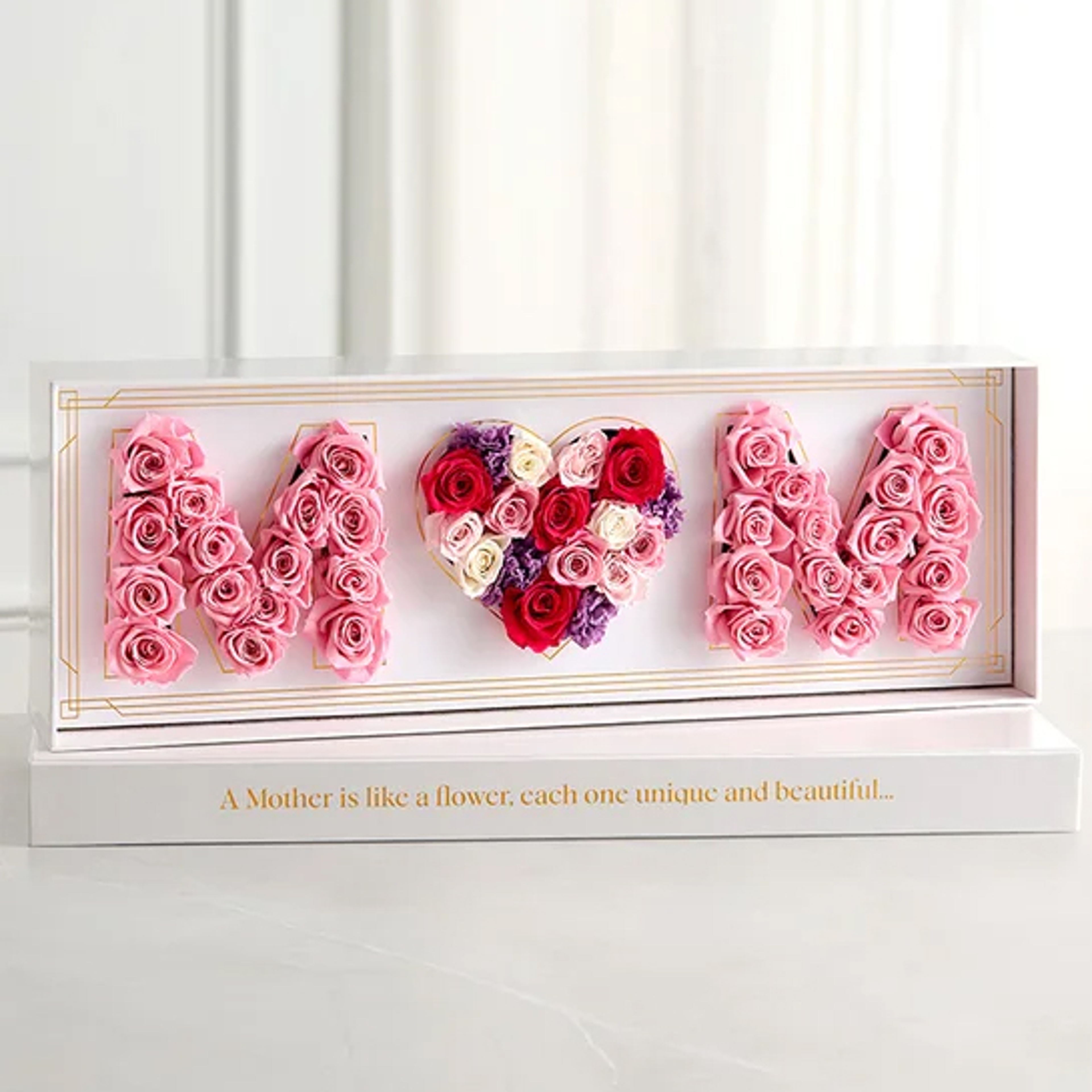 mothers day diy gifts flower letters
