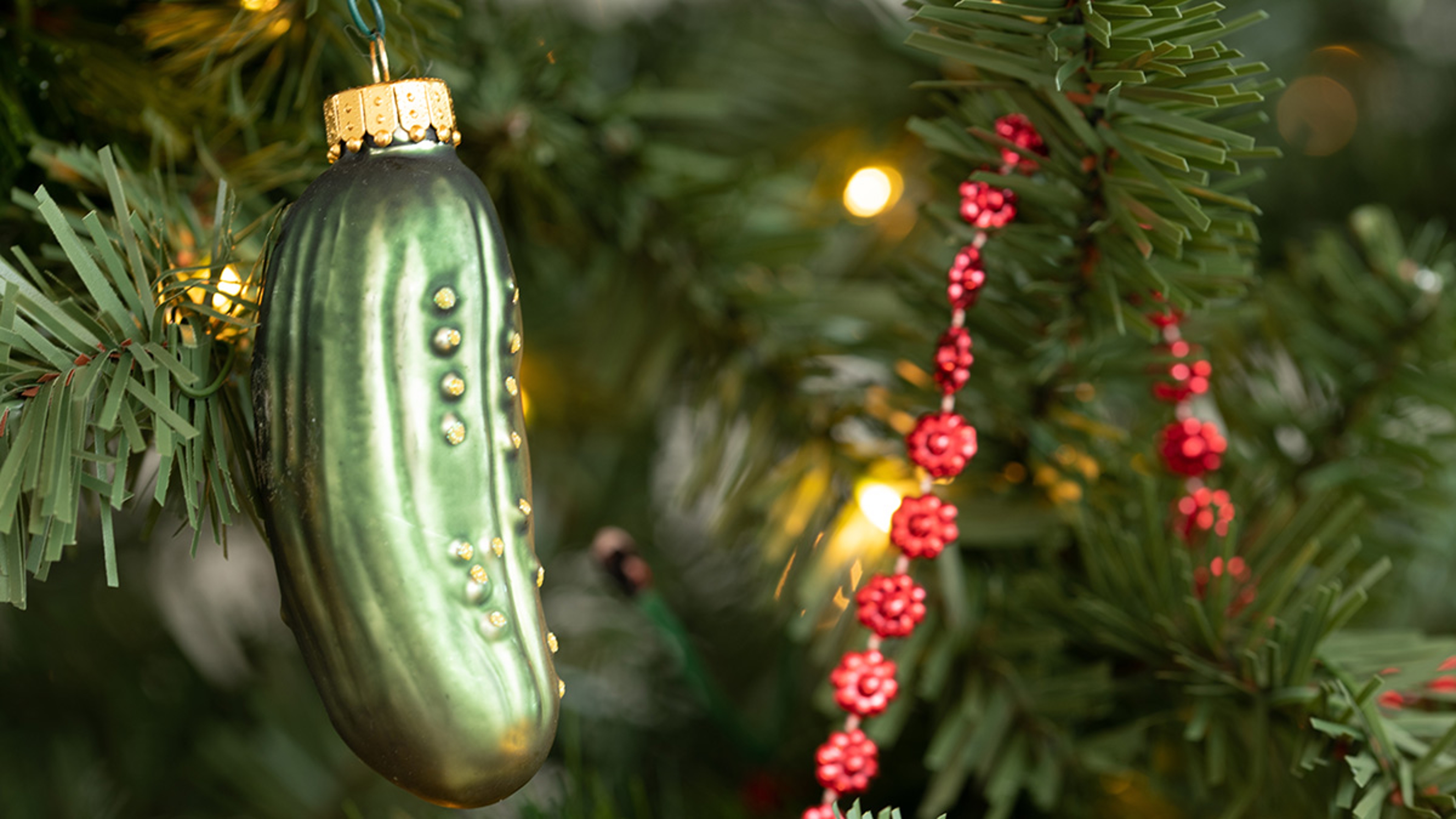 The Christmas Pickle tradition landscape