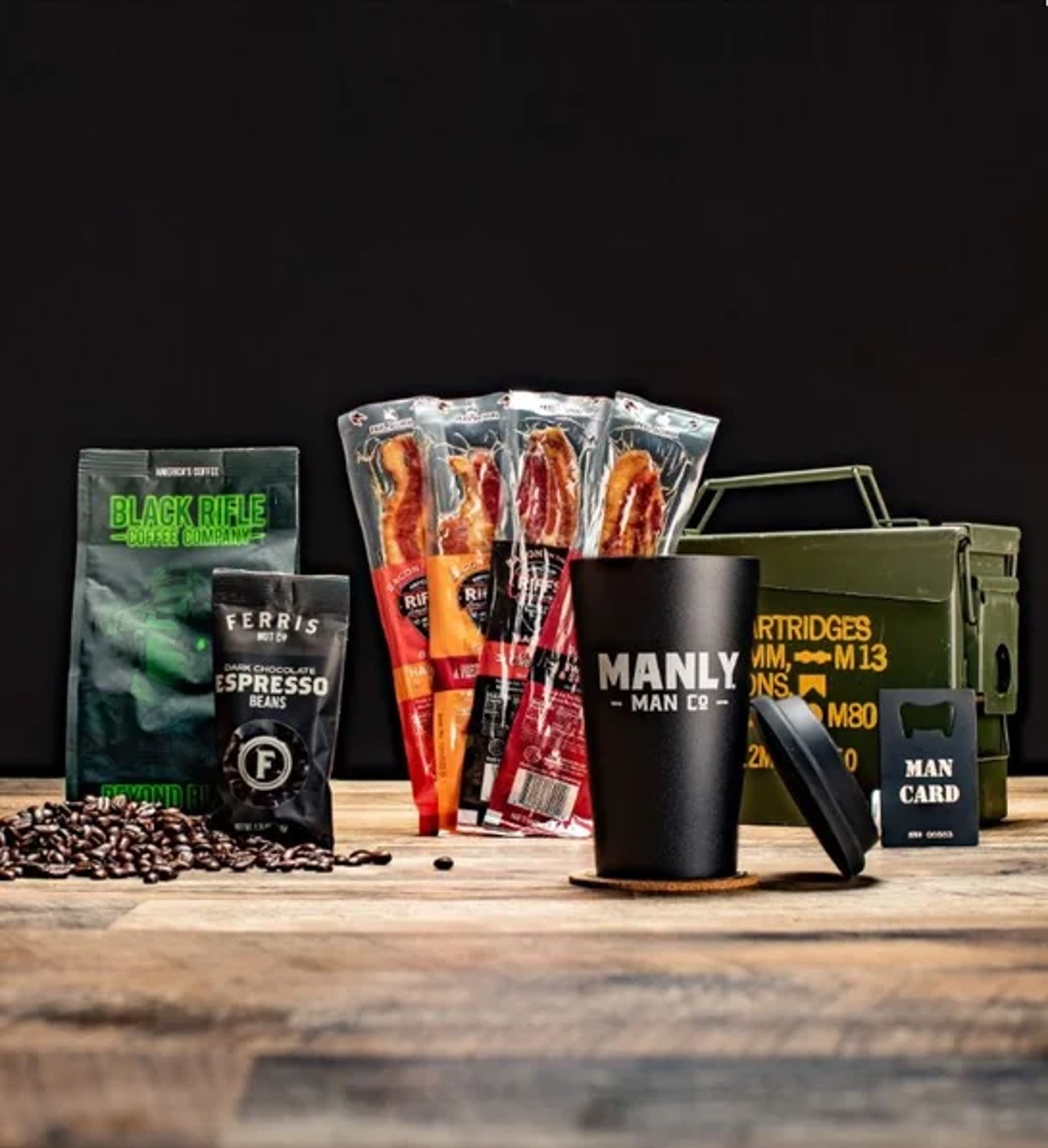 boss day gift ideas bacon coffee ammo can