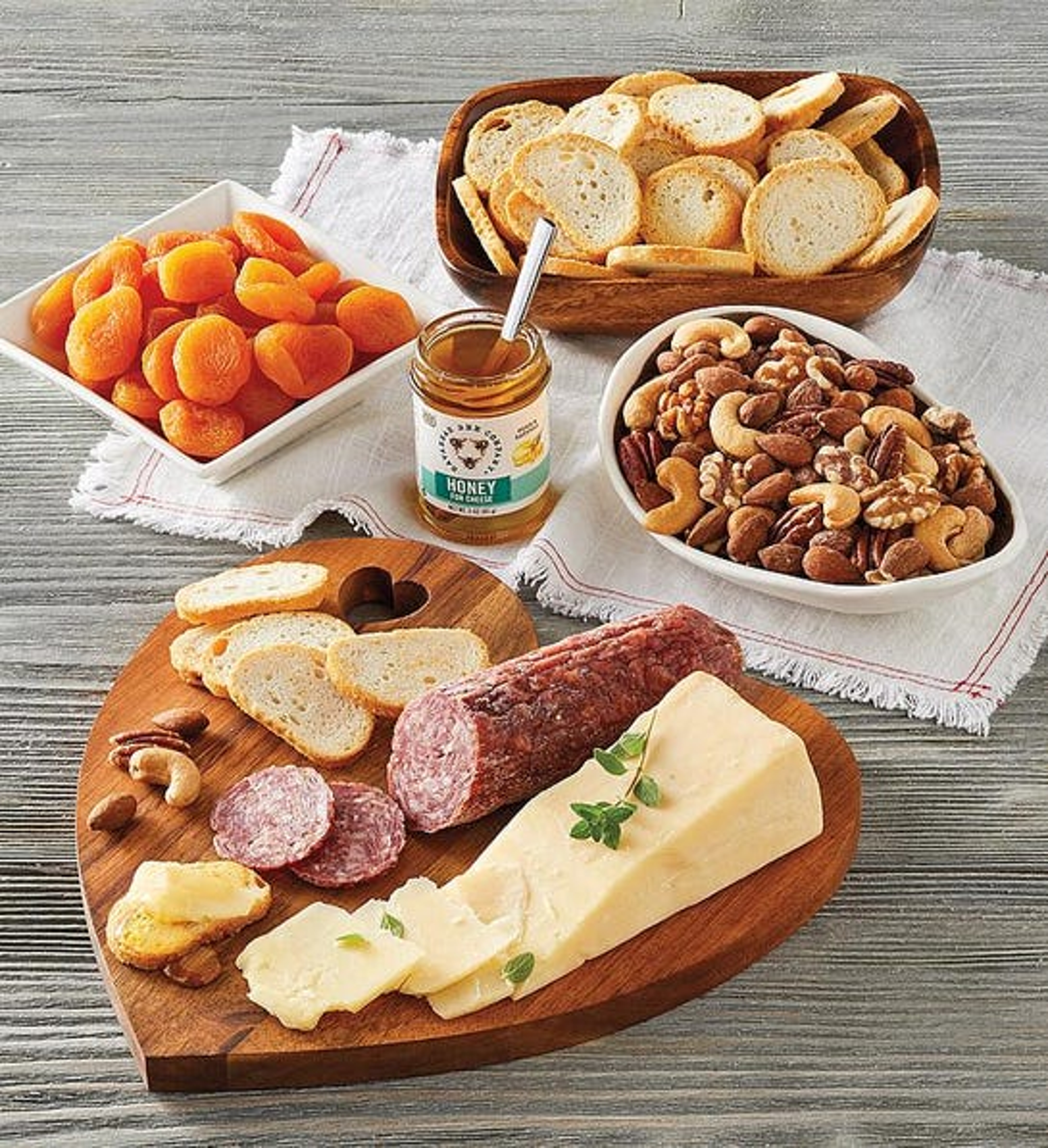 Valentine's Day Gifts Heart Shaped Charcuterie Board
