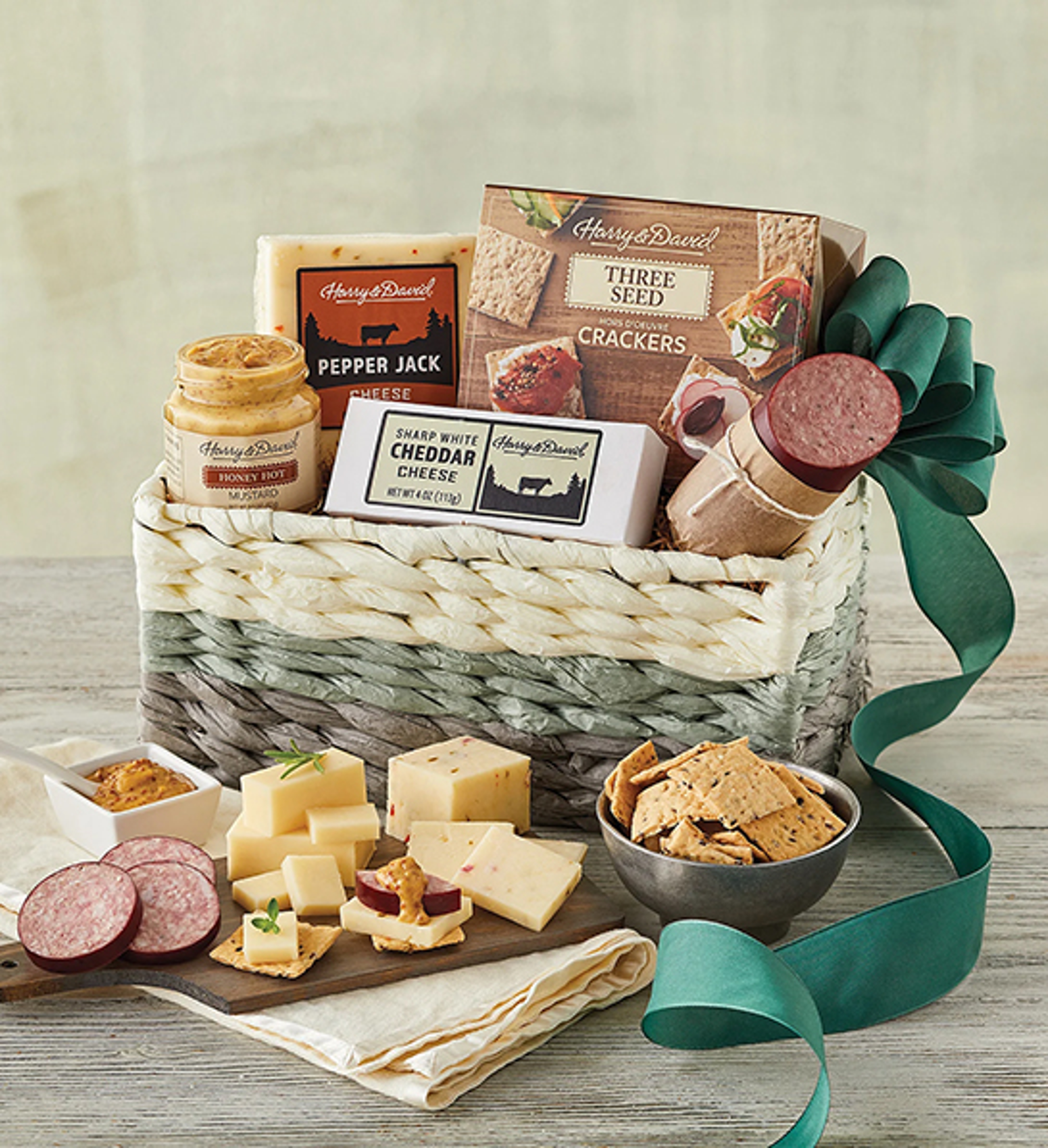 valentines day gift ideas for him meat cheese basket