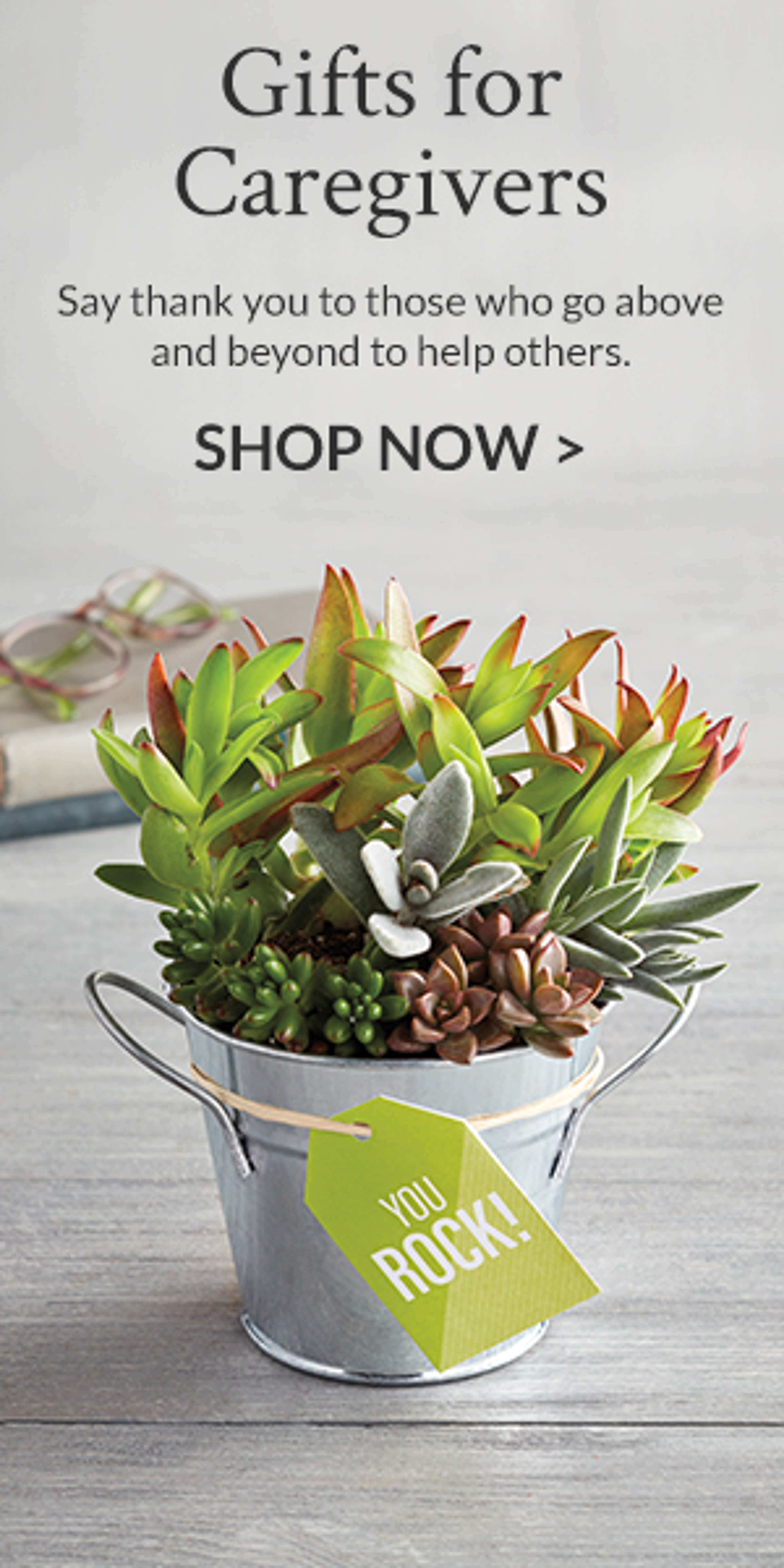 Gifts for Caregivers Collection Banner Ad