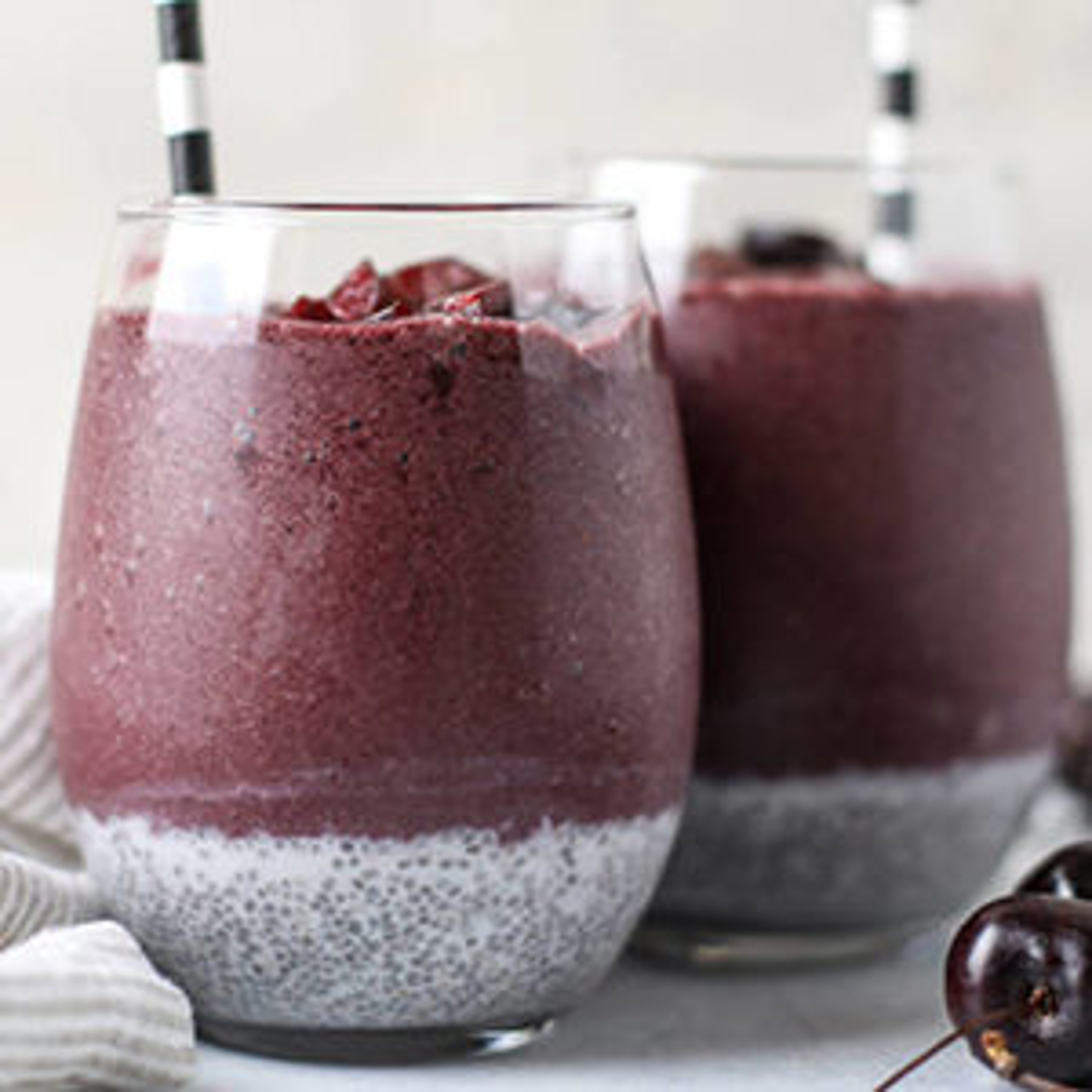june recipes chia cherry smoothie