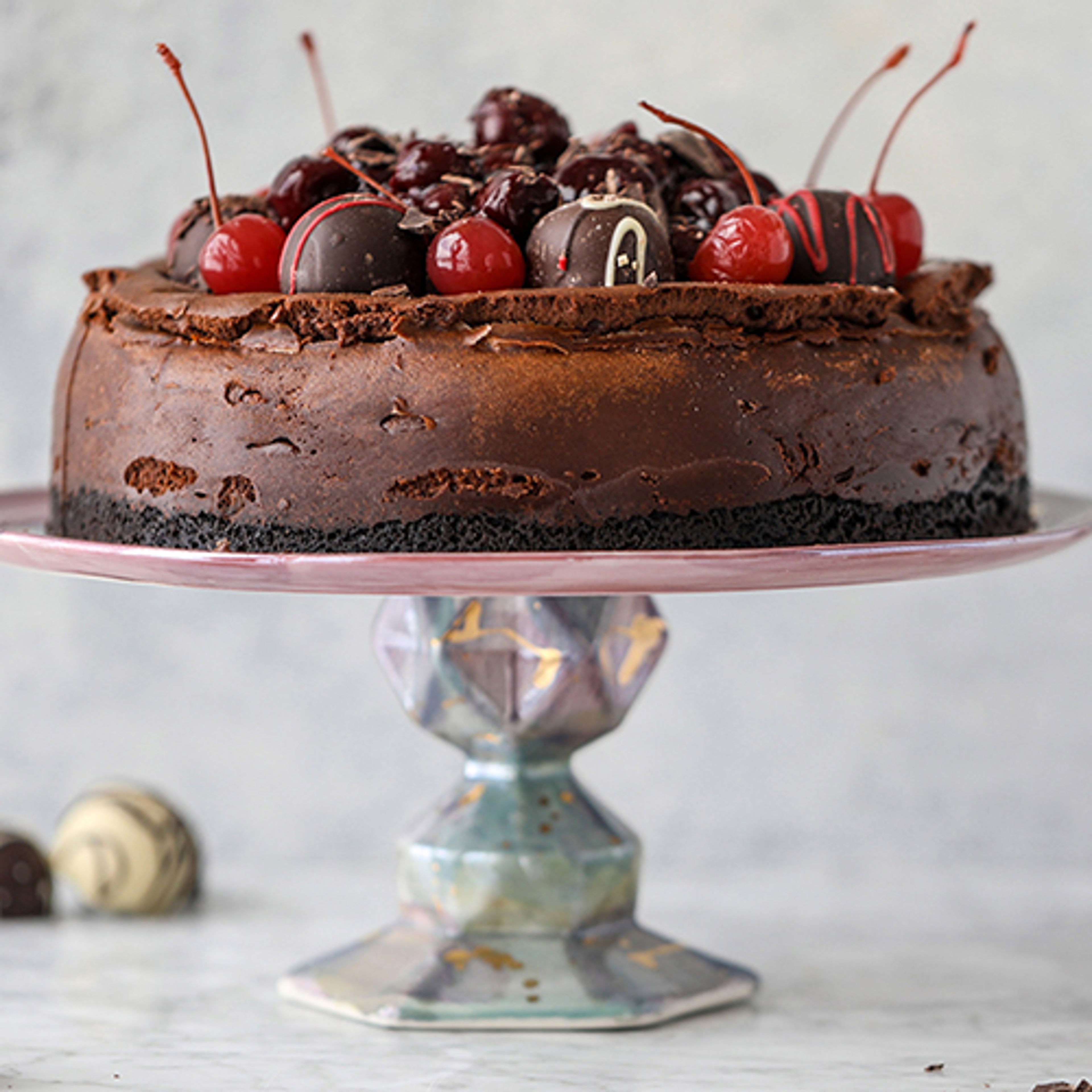 types of cakes cherry cheesecake