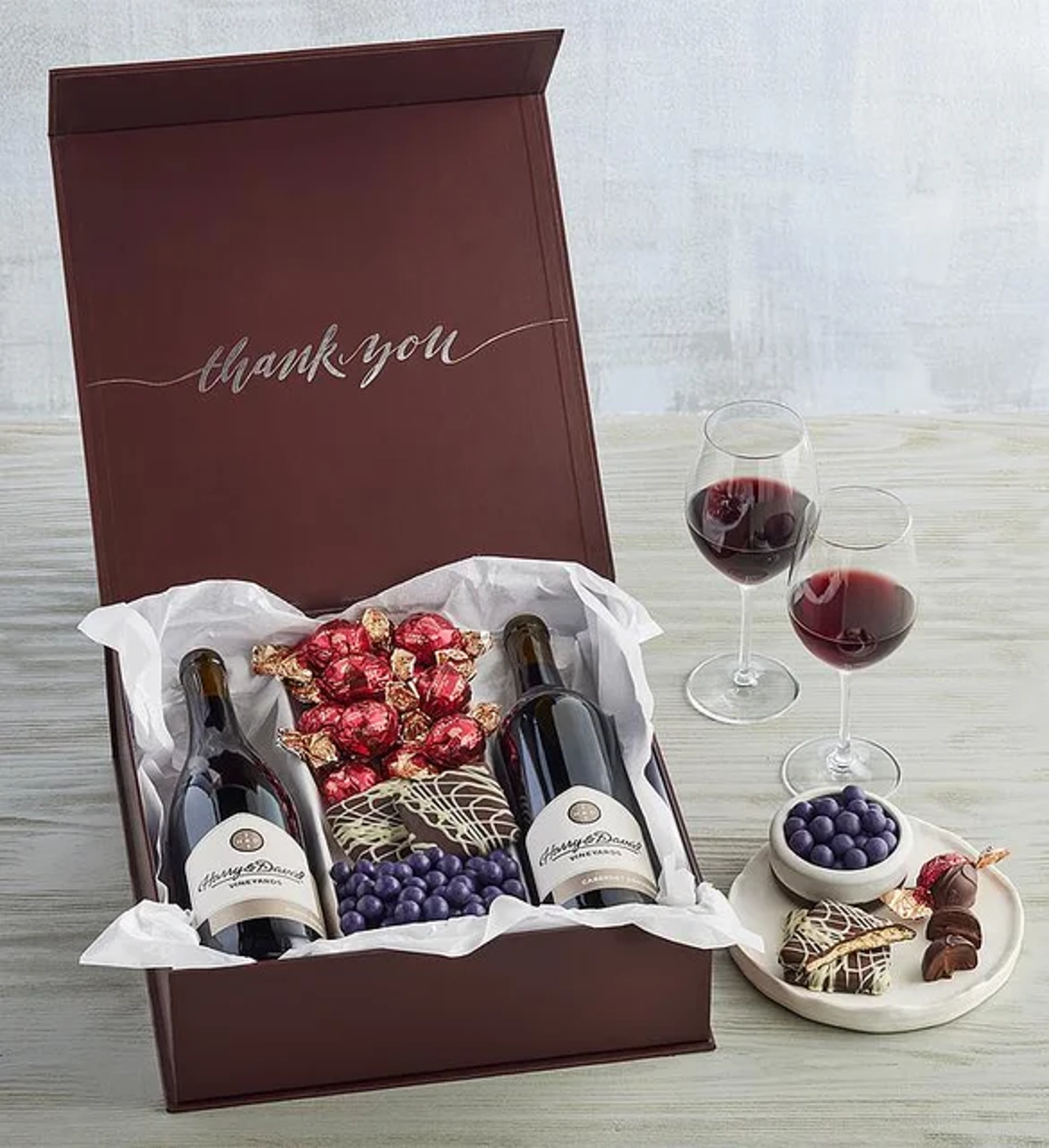 holiday gift guide Deluxe Thank You Gift with Wine