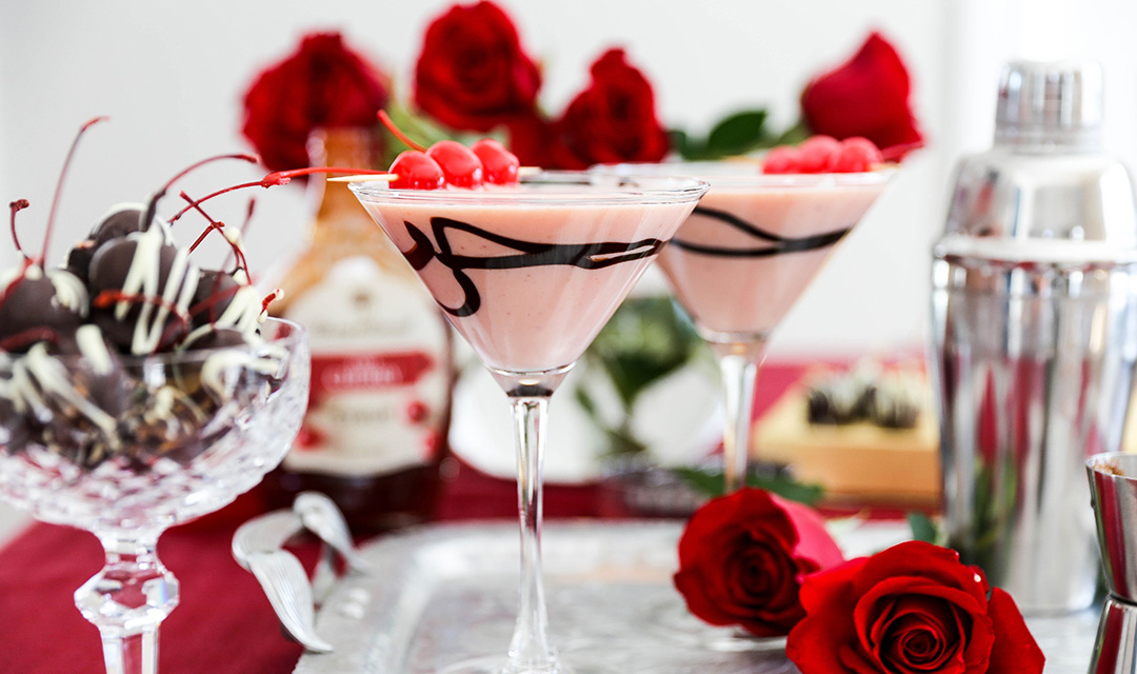 chocolate covered cherry valentine's cocktail