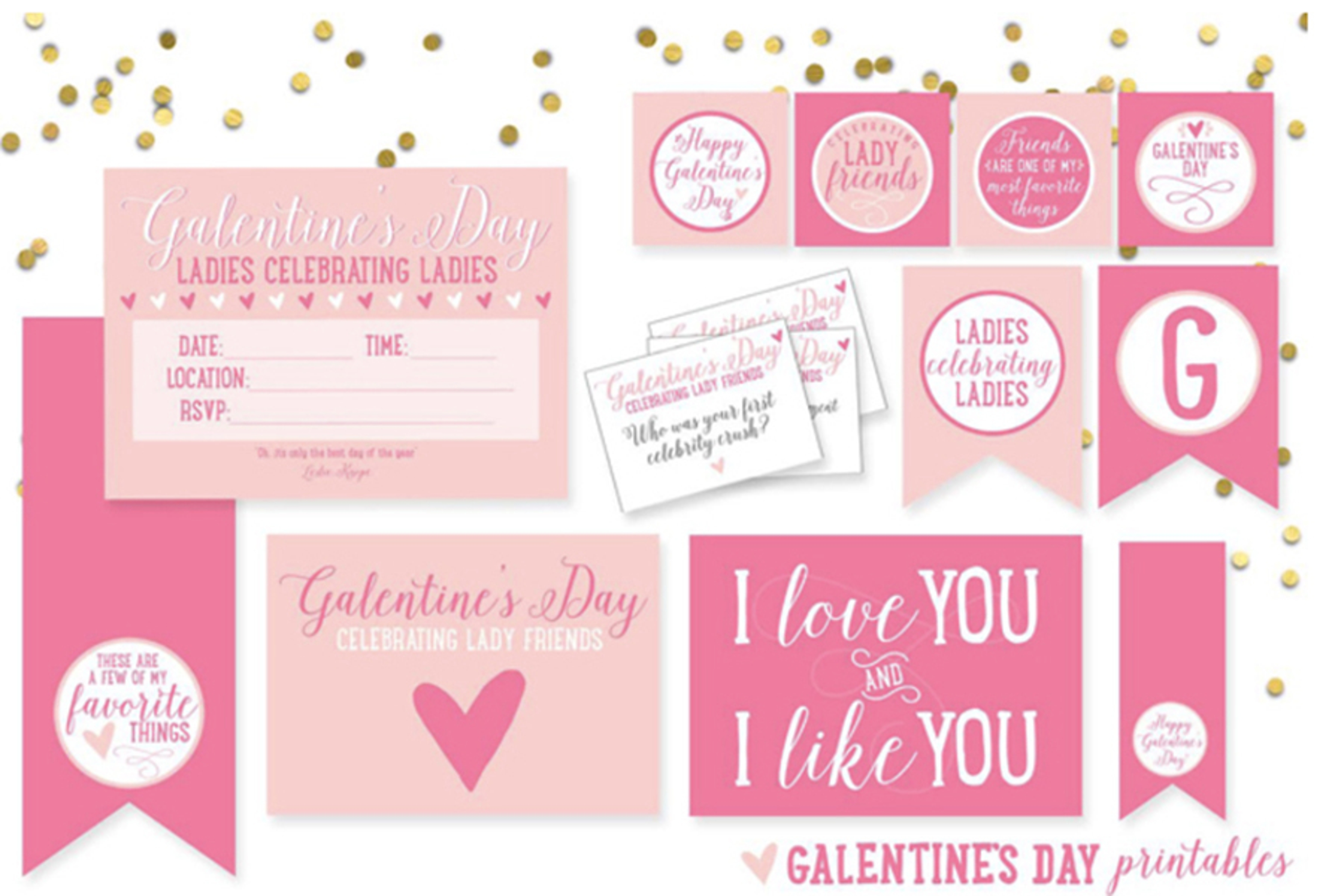 Galentine's Day Printables