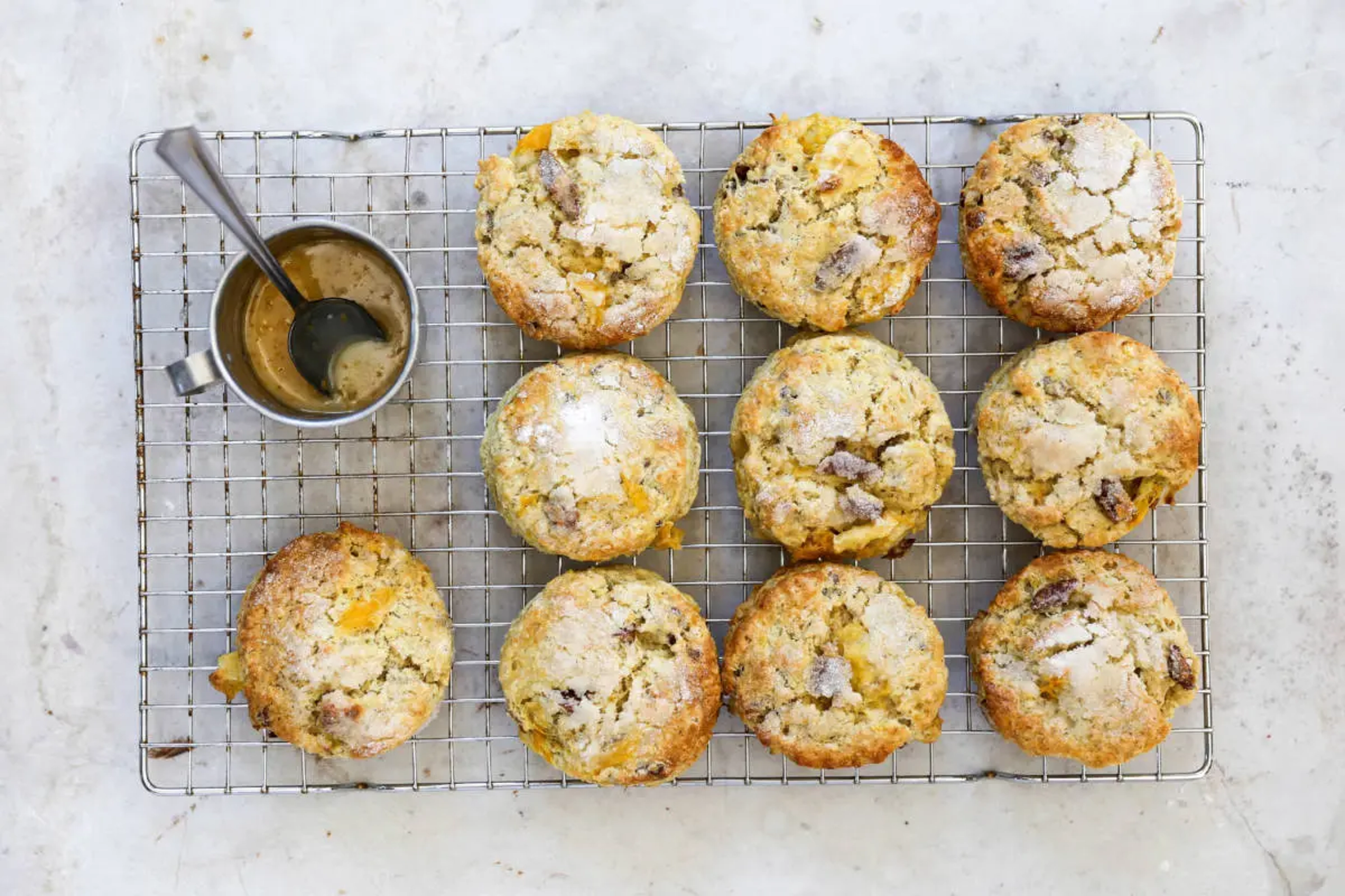 Honey Bell maple pecan orange scones