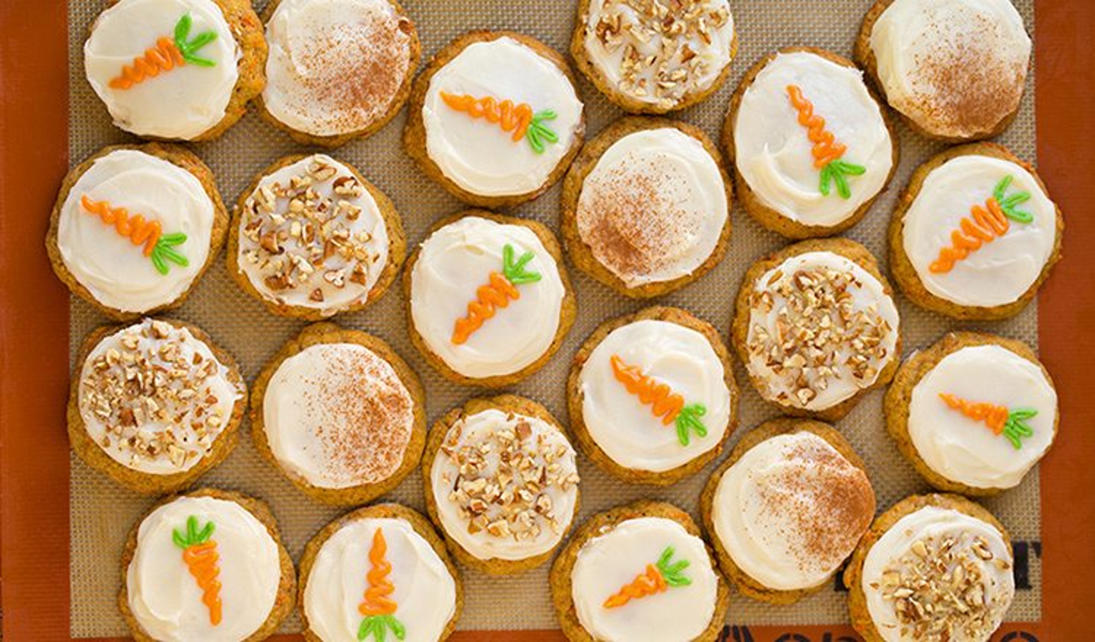 Carrot Cake Cookies With Cream Cheese Frosting